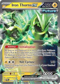 Pokemon Card - S&V: Twilight Masquerade 077/167 - IRON THORNS EX (double rare)