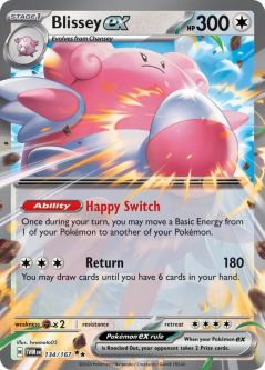 Pokemon Card - S&V: Twilight Masquerade 134/167 - BLISSEY EX (double rare holo-foil)