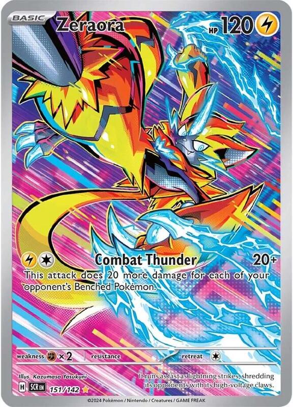 Pokemon Card - S&V: Stellar Crown 151/142 - ZERAORA (Illustration Rare)