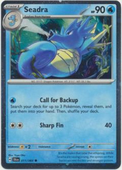 Pokemon Card - S&V: Shrouded Fable 011/064 - SEADRA [Galaxy Holo Promo]