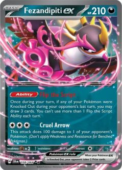 Pokemon Card - S&V: Shrouded Fable 038/064 - FEZANDIPITI EX (double rare)