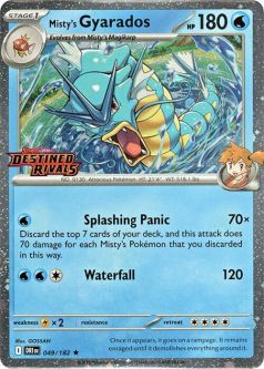 Pokemon Card - S&V: Destined Rivals 049/182 - MISTY'S GYARADOS (prerelease promo)