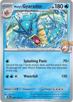 Pokemon Card - S&V: Destined Rivals 049/182 - MISTY'S GYARADOS (holo)