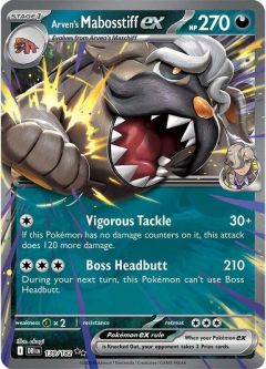 Pokemon Card - S&V: Destined Rivals 139/182 - ARVEN'S MABOSSTIFF EX (double rare holo)