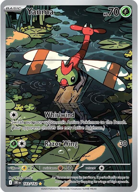 Pokemon Card - S&V: Destined Rivals 183/182 - YANMA (illustration rare holo)