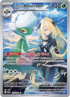 Pokemon Card - S&V: Destined Rivals 184/182 - CYNTHIA'S ROSERADE (illustration rare holo)