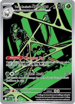 Pokemon Card - S&V: Destined Rivals 187/182 - TEAM ROCKET'S SPIDOPS (illustration rare holo)