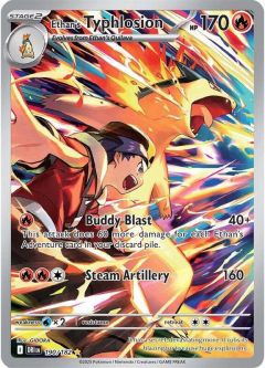 Pokemon Card - S&V: Destined Rivals 190/182 - ETHAN'S TYPHLOSION (illustration rare holo)