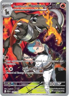 Pokemon Card - S&V: Destined Rivals 191/182 - TEAM ROCKET'S HOUNDOOM (illustration rare holo)