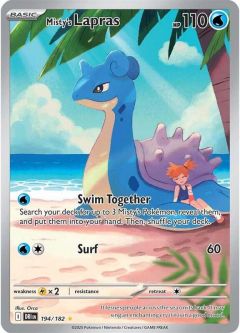 Pokemon Card - S&V: Destined Rivals 194/182 - MISTY'S LAPRAS (illustration rare holo)