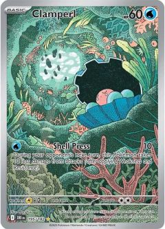 Pokemon Card - S&V: Destined Rivals 195/182 - CLAMPERL (illustration rare holo)