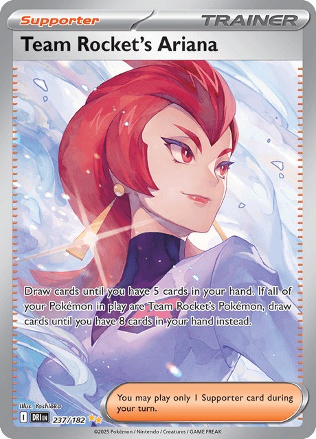 Pokemon Card - S&V: Destined Rivals 237/182 - TEAM ROCKET'S ARIANA (special illustration holo)