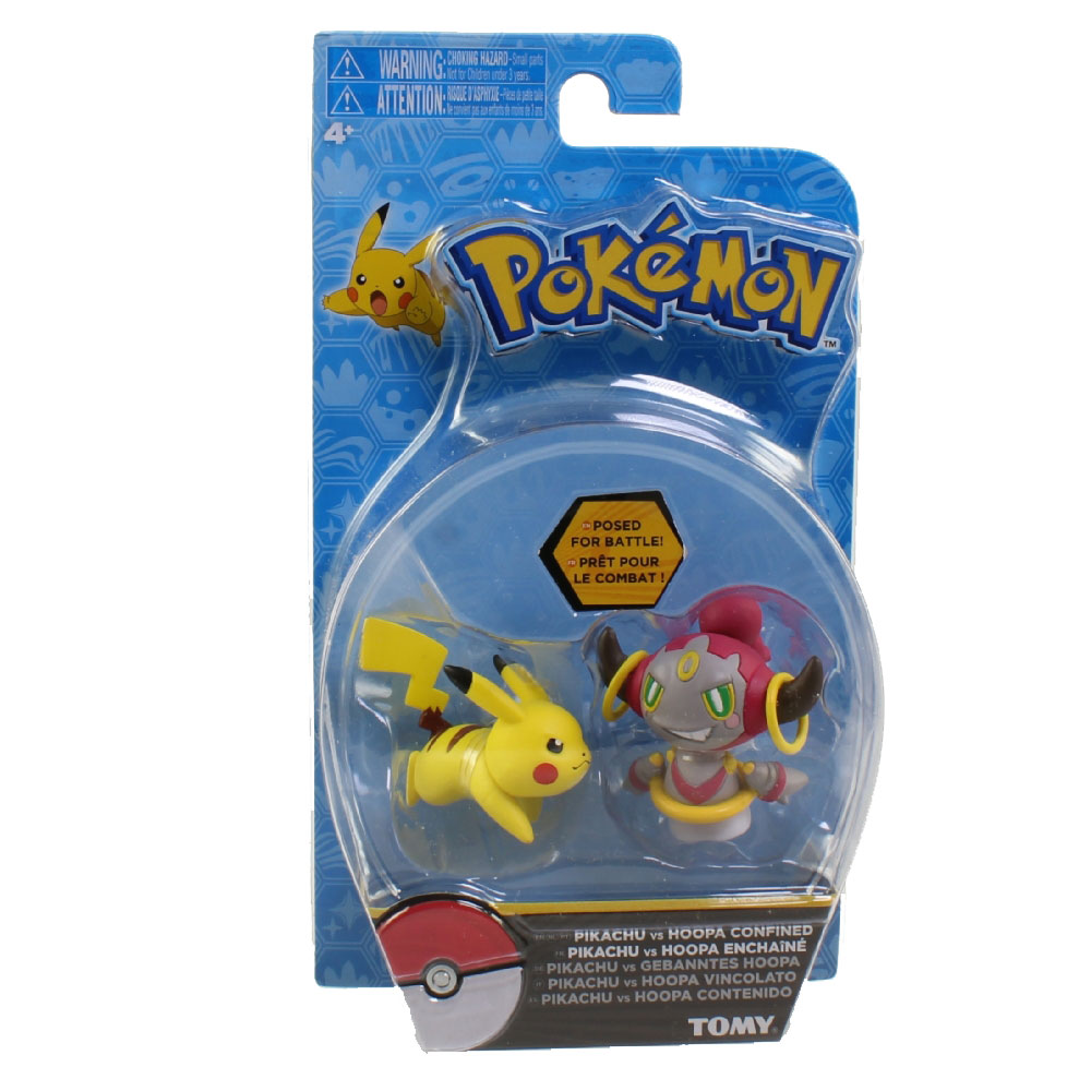 Pokemon Tomy Action Pose Figure - PIKACHU vs. HOOPA CONFINED (2 inch)