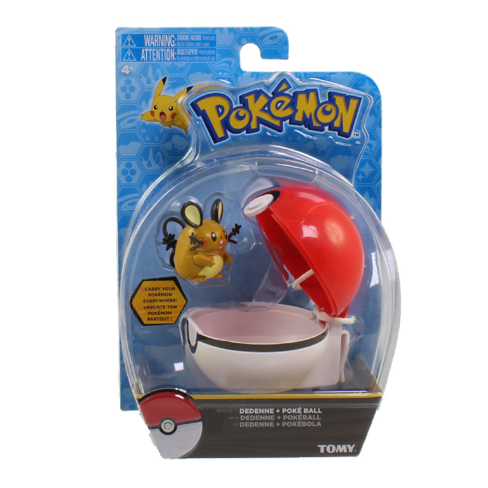 Pokemon Tomy Clip 'N' Carry Pokeball with Figure - DEDENNE with Poke Ball (2 inch)