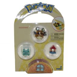 Pokemon Tomy Mini Figure - DEDENNE with Accessories & Case (1 inch)