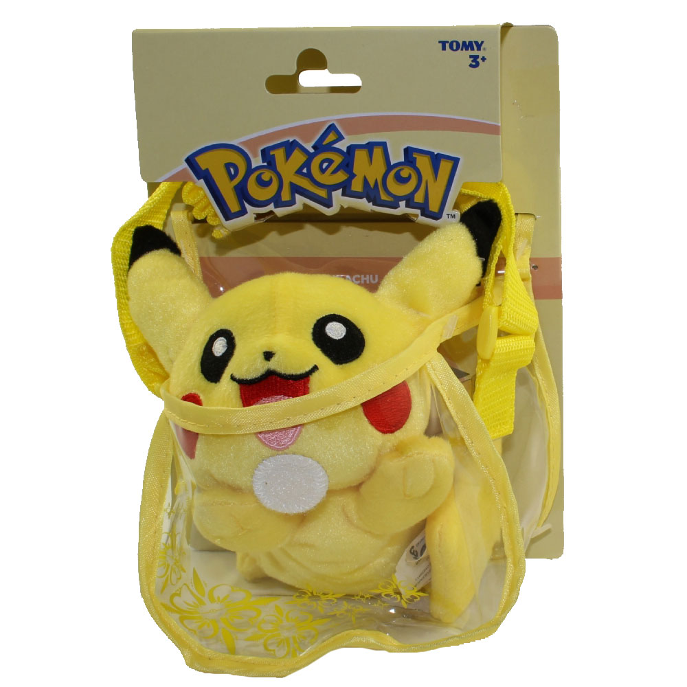 Pokemon Tomy Shoulder Plush - PIKACHU with Carrying Bag & Strap (6 inch)