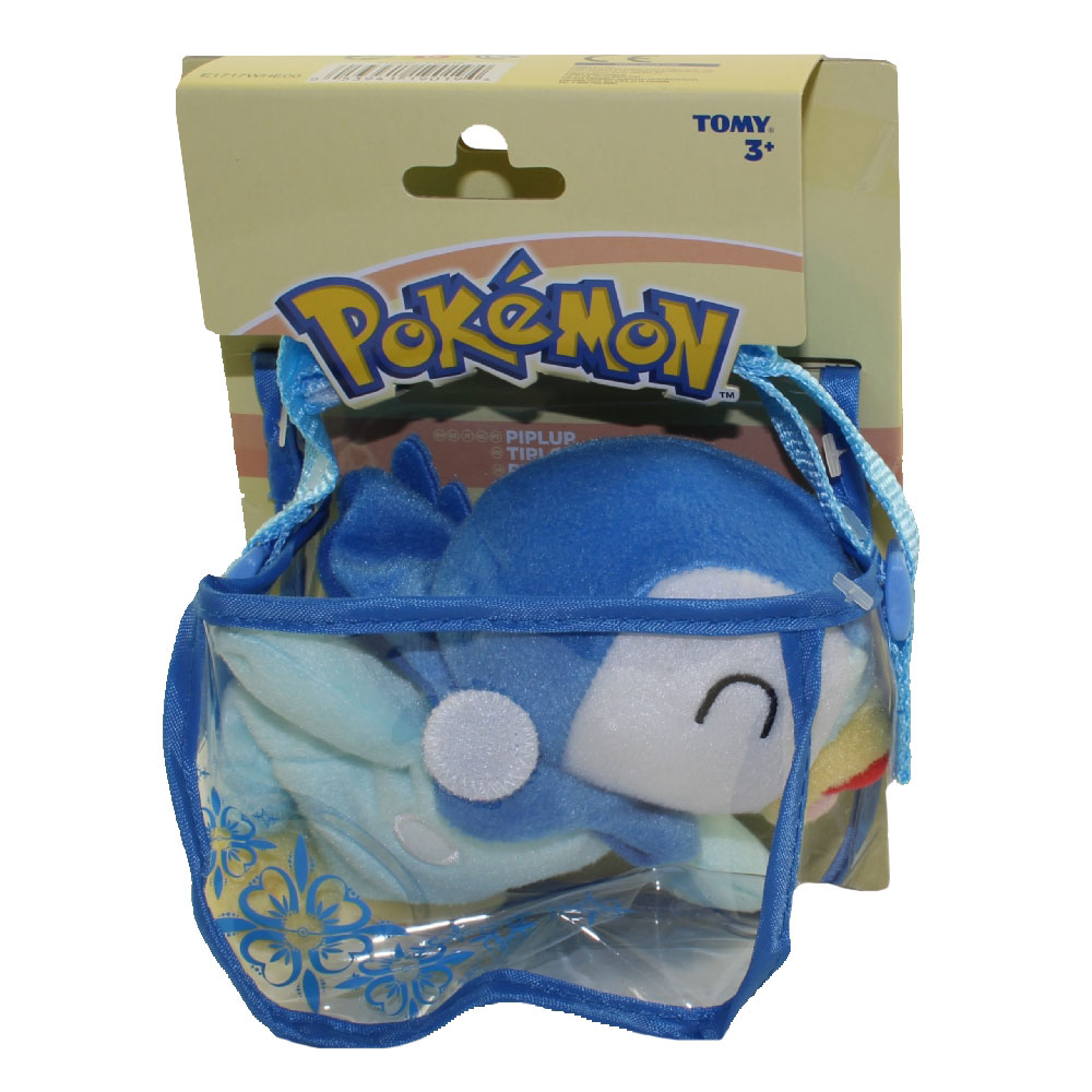 Pokemon Tomy Shoulder Plush - PIPLUP with Carrying Bag & Strap (6 inch)