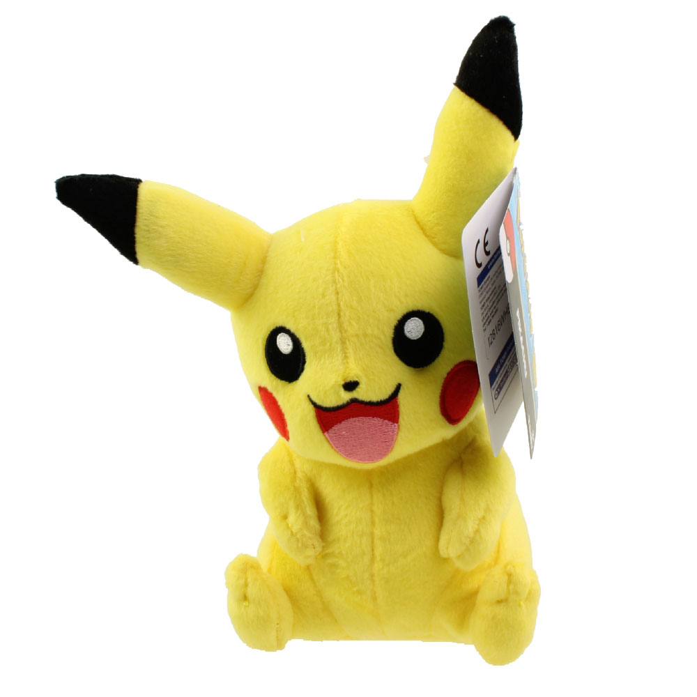 Pokemon Tomy Plush - PIKACHU (Sitting & Smiling)(8 inch)