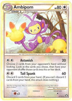 Pokemon Card - Triumphant 13/102 - AMBIPOM (rare)
