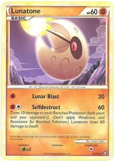 Pokemon Card - Triumphant 25/102 - LUNATONE (rare)