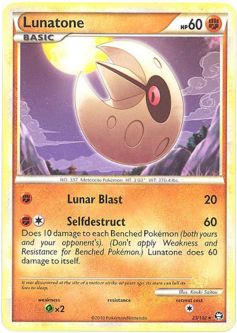Pokemon Card - HS: Triumphant 25/102 - LUNATONE (rare)