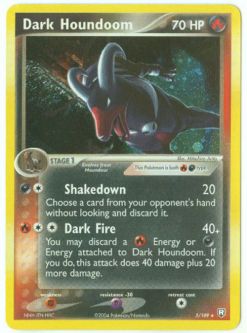 Pokemon Card - Team Rocket Returns 5/109 - DARK HOUNDOOM (holo-foil) *Played*