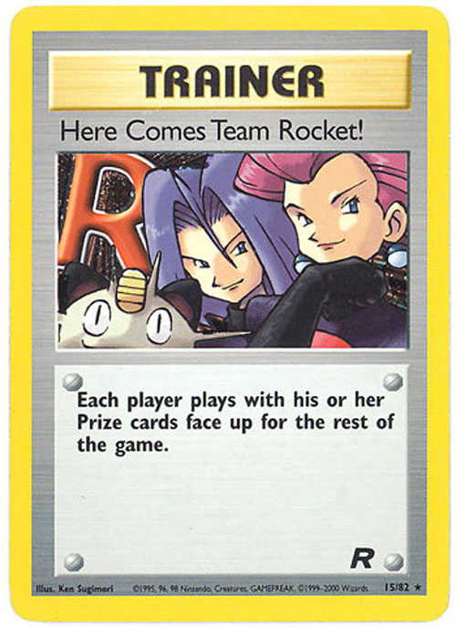 Pokemon Card - Team Rocket 15/82 - HERE COMES TEAM ROCKET (holo-foil)