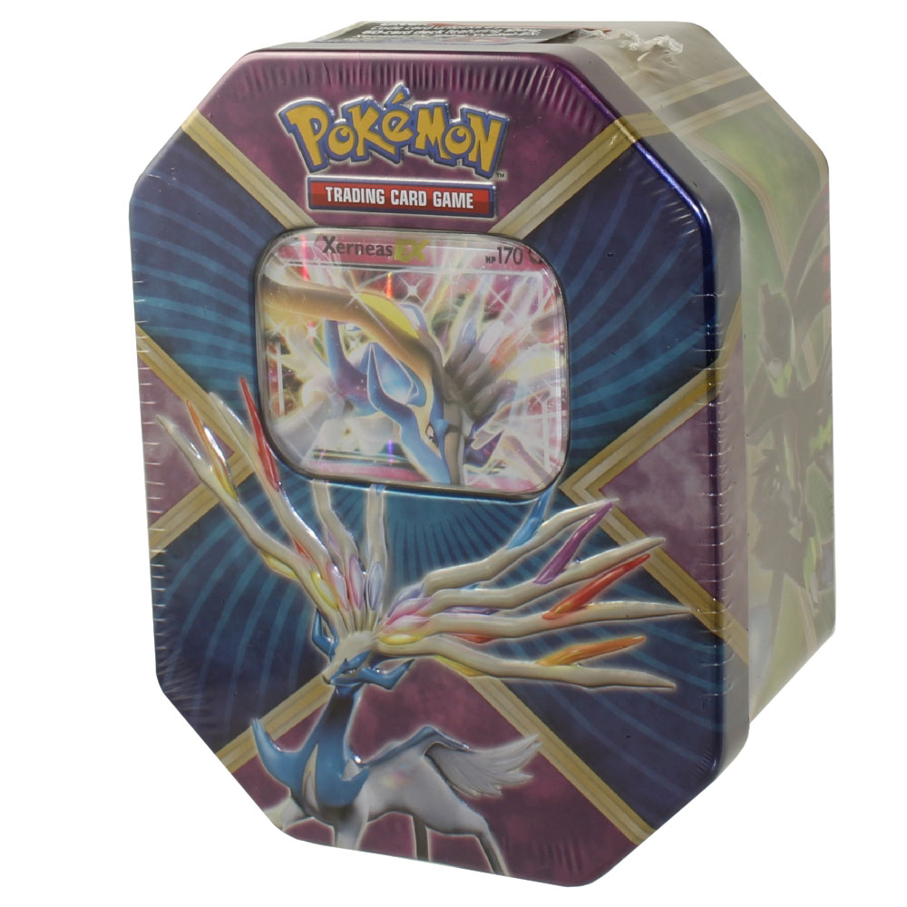 Xerneas Ex Tin Pokemon XY - 2016 Collectors Tin Set - Shiny Kalos Tin ...