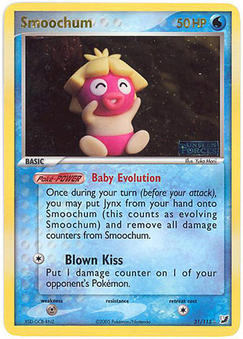 Pokemon Card - Unseen Forces 31/115 - SMOOCHUM (rare)