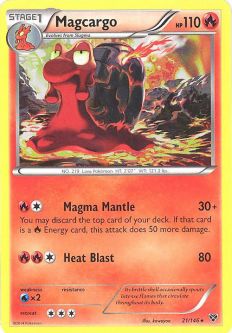 Pokemon Card - XY 21/146 - MAGCARGO (rare)
