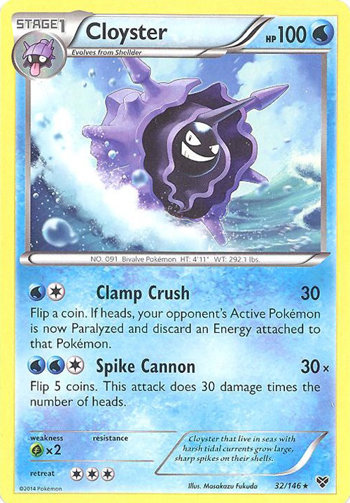 その他 ytsski Pokemon Card - XY 32/146 - CLOYSTER (rare): BBToyStore.com