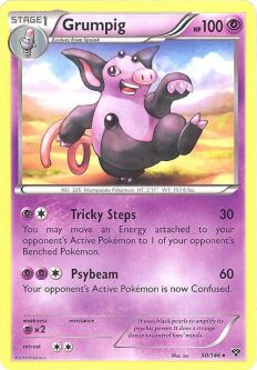 Pokemon Card - XY 50/146 - GRUMPIG (rare)