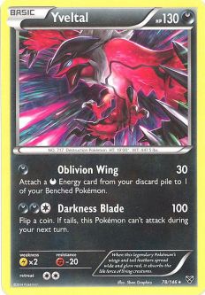 Pokemon Card - XY 78/146 - YVELTAL (rare)