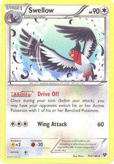 Pokemon Card - XY 103/146 - SWELLOW (rare)