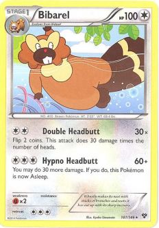 Pokemon Card - XY 107/146 - BIBAREL (rare)