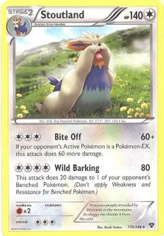 Pokemon Card - XY 110/146 - STOUTLAND (rare)