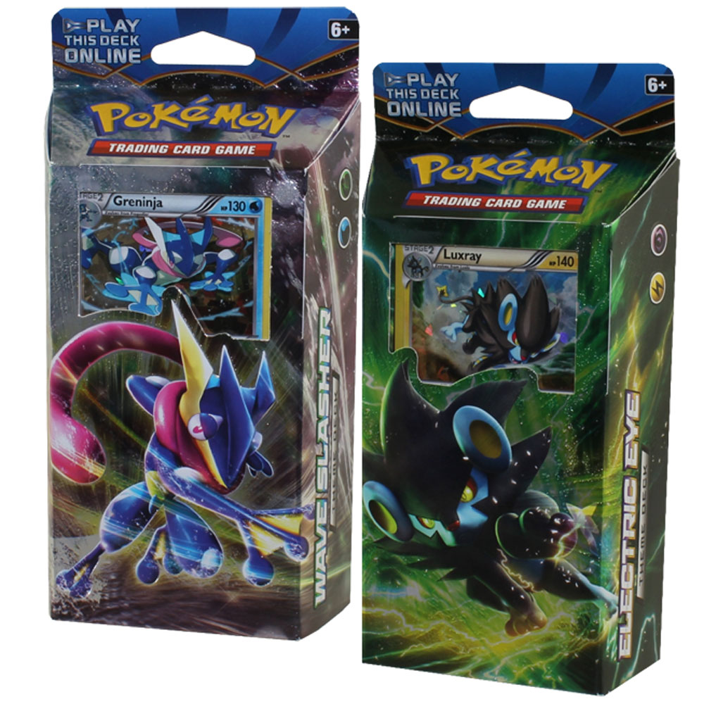 Pokemon Cards - XY BREAKpoint - Theme Decks - SET OF 2 (Wave Slasher & Electric Eye)