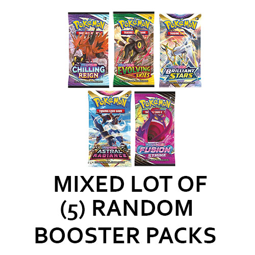 Pokemon - 5 Booster Packs (Random packs): BBToyStore.com - Toys, Plush, Trading Cards, Action Figures & Games online retail store shop sale