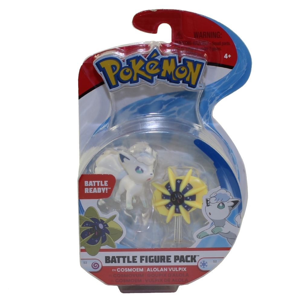 Wicked Cool Toys - Pokemon Battle Figure Pack S2 - COSMOEM & ALOLAN VULPIX (2-Pack) (2 inch)