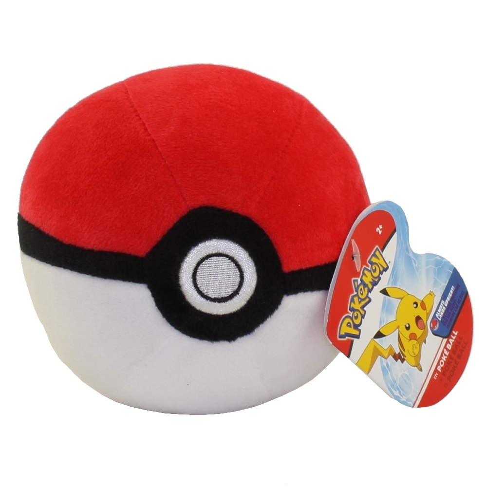 Wicked Cool Toys - Pokemon Plush Poke Balls - POKE BALL (4 inch)