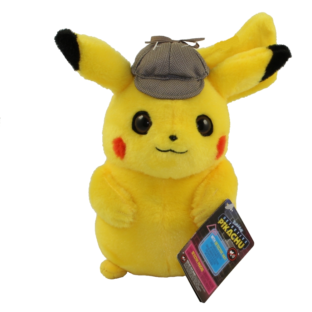 Wicked Cool Toys - Pokemon Detective Pikachu Plush - DETECTIVE PIKACHU (8 inch)