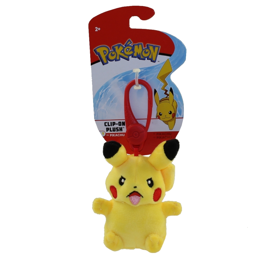 Wicked Cool Toys - Pokemon Plush Clip-Ons S1 - PIKACHU (4 inch)