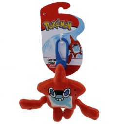 Wicked Cool Toys - Pokemon Plush Clip-Ons S1 - ROTOM POKEDEX (4 inch)