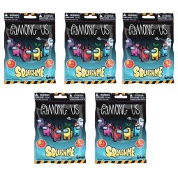 Toikido - Among Us Mystery SquishMe Plush Series 1 - BLIND PACKS (5 Pack Lot)