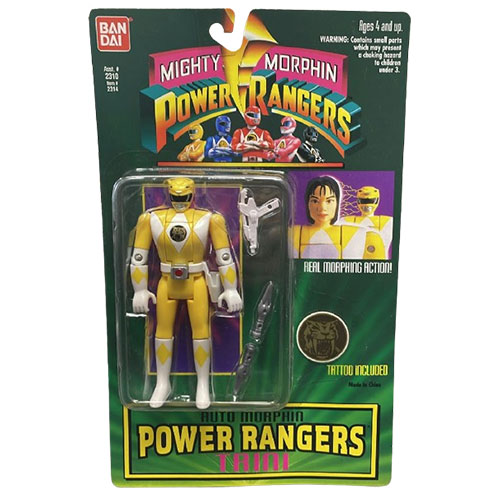Bandai Mighty Morphin Power Rangers Action Figure - TRINI [Yellow Ranger] (5 inch)