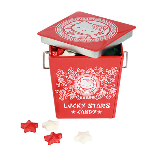 Boston America - Candy Tin - Hello Kitty - LUCKY STARS (Star Candies)
