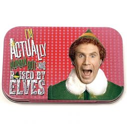 Boston America - Buddy the Elf Candy Tin - RAISED BY ELVES (Pass the Syrup Maple Candy)