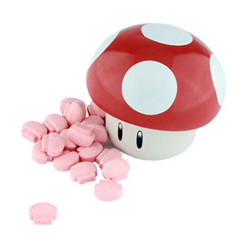 Boston America - Candy Tin - Super Mario MUSHROOM (Red - Cherry)