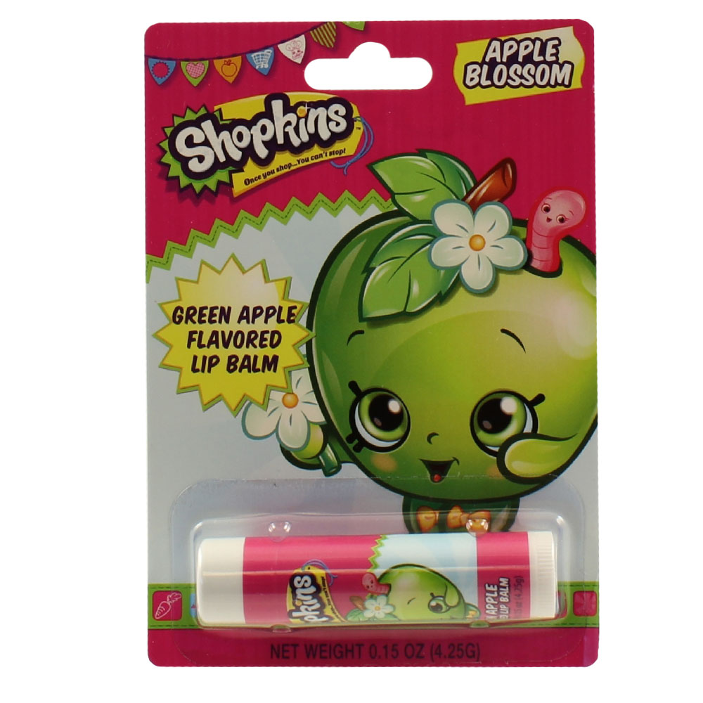 Boston America - Shopkins - APPLE BLOSSOM (Green Apple Flavored): BBToyStore.com - Toys, Plush, Trading Cards, Action Figures & Games online retail store shop sale