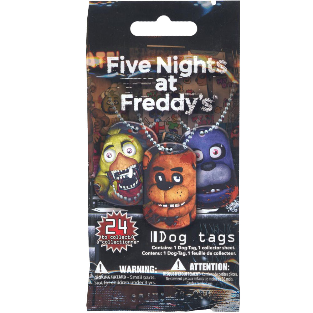 Five Nights at Freddy's - Dog Tags - PACK (1 Dog Tag & Collector Sheet)